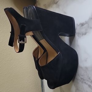 Michael kors sz 40 velvet platform strappy heel